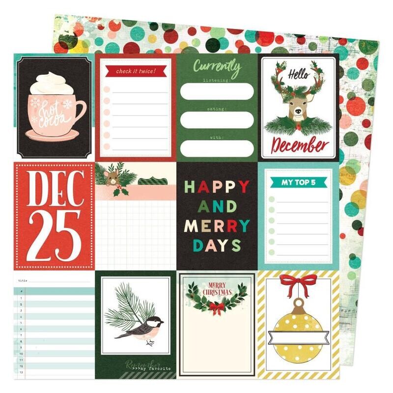 Vicki Boutin - Warm Wishes - Hello December - Double-sided Paper Sheet - 12&quot;x12&quot;