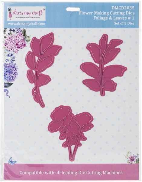 Dress My Craft Dies - Flower Making-Foliage &amp; Leaves #1