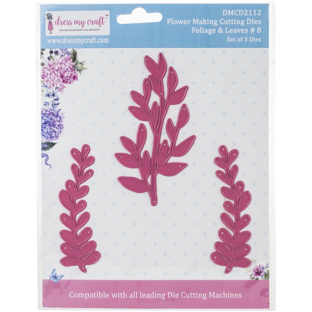 Dress My Craft Dies - Flower Making-Foliage &amp; Leaves #8