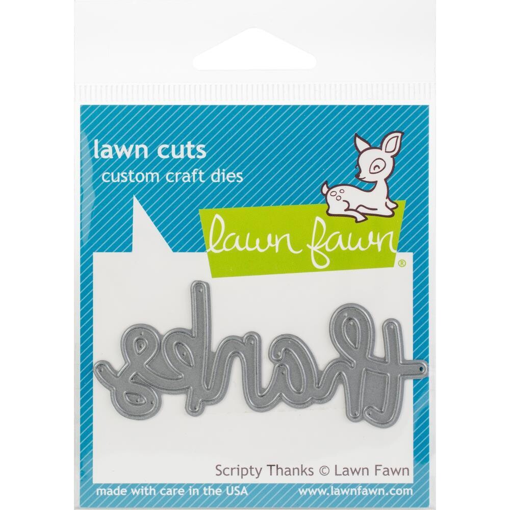Lawn Fawn Dies - Scripty Thanks
