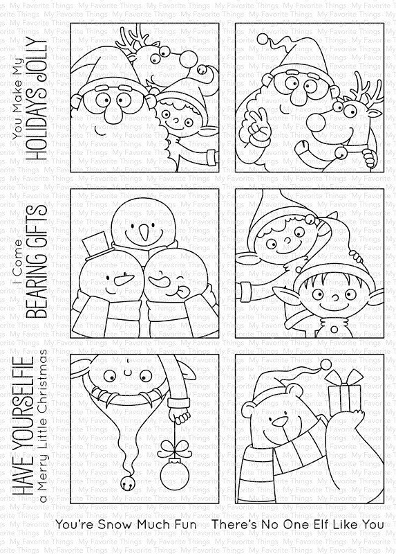 My Favourite Things Stamps - 6"x8" - Christmas sELFies