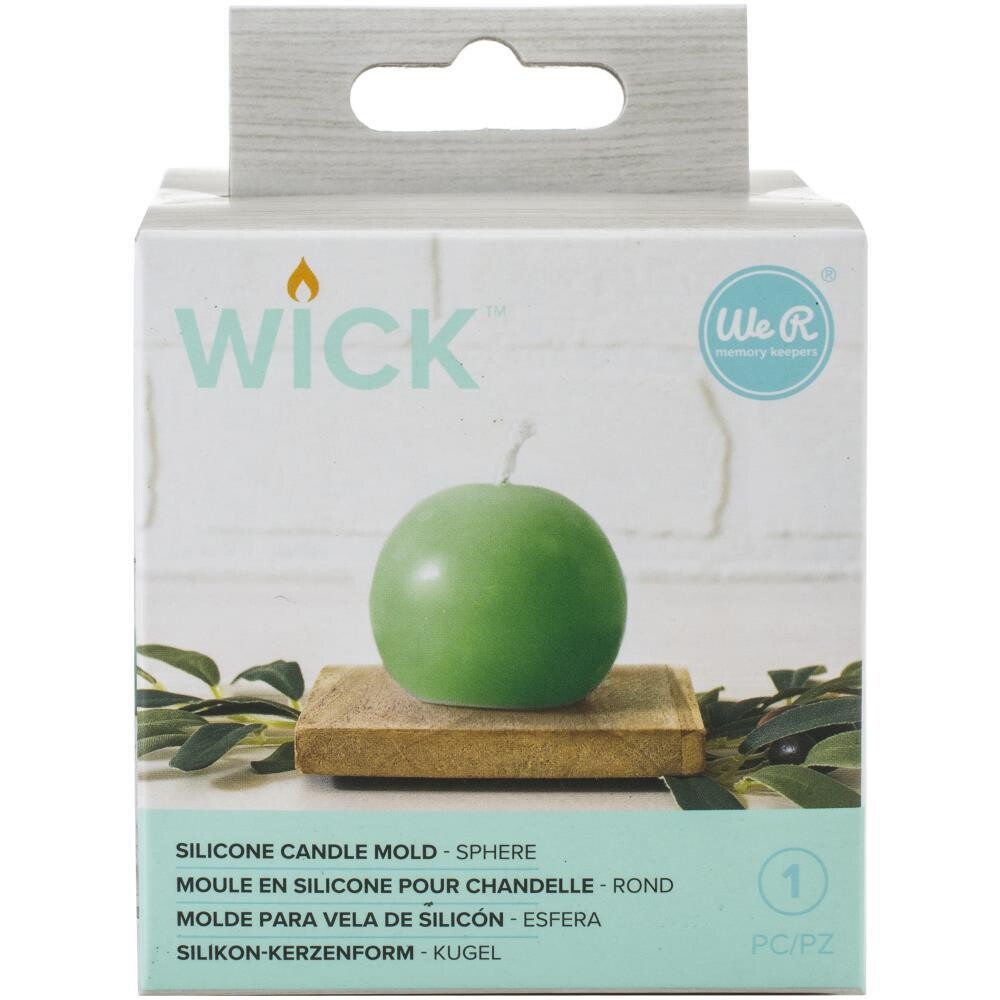 Wick - Silicone Candle Mould - Sphere
