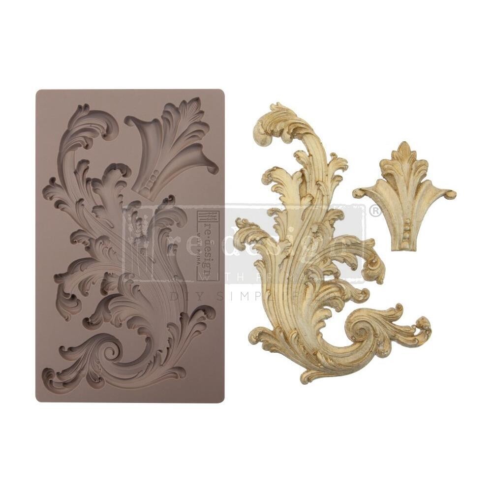 Prima Marketing - Re-Design Decor Mould - 5"x8" - Portico Scroll II