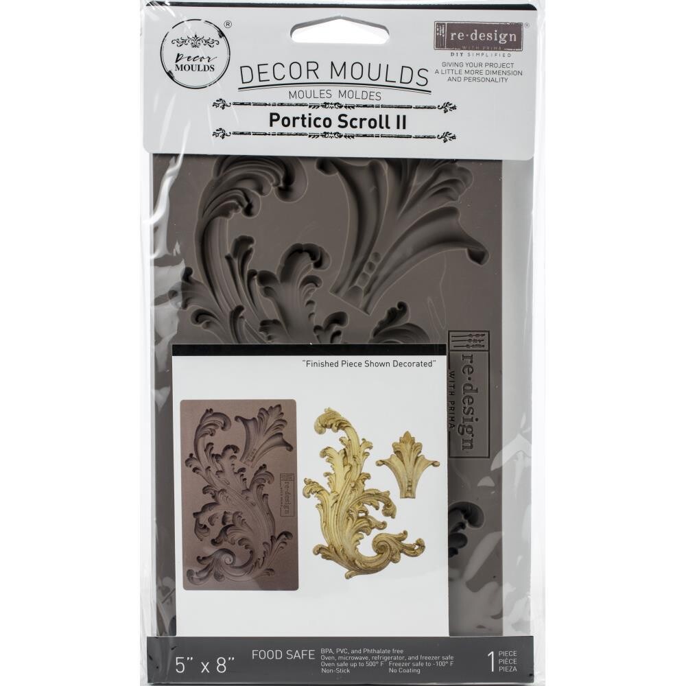 Prima Marketing - Re-Design Mould - 7.5"x4.5"x 8mm - Fortico Scroll II