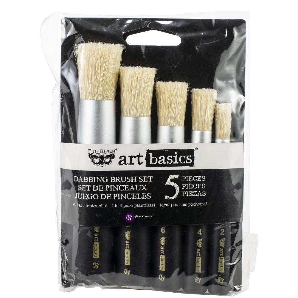 Finnabair Art Basics Dabbing Brush Set - 5pce