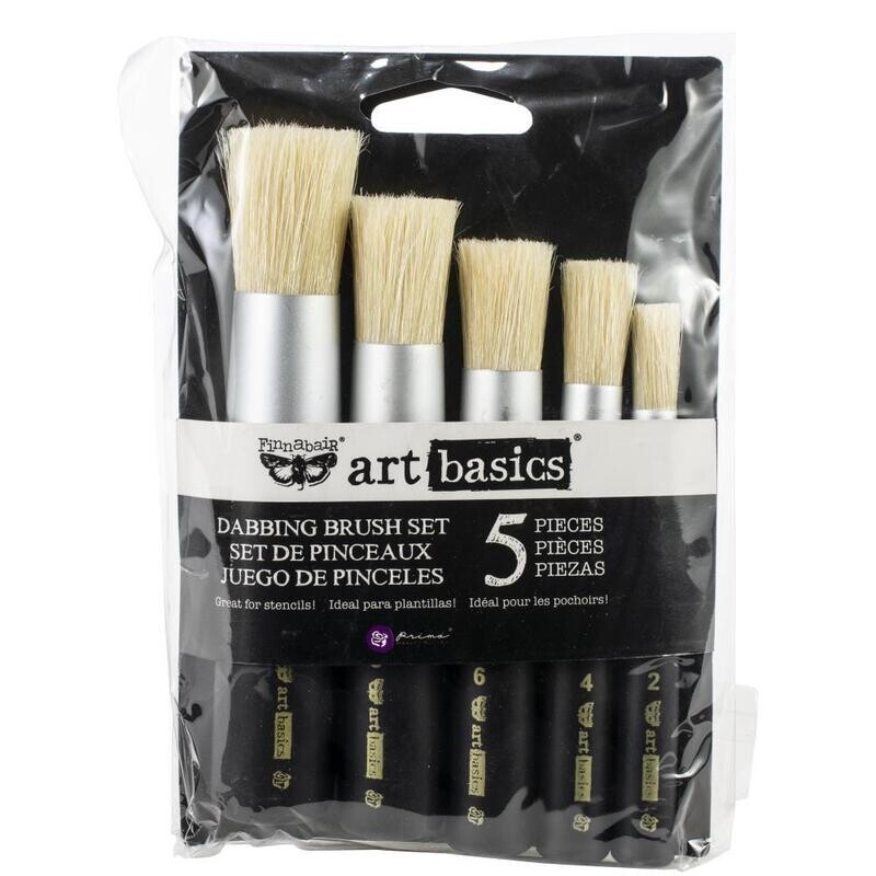 Finnabair Art Basics Dabbing Brush Set - 5pce