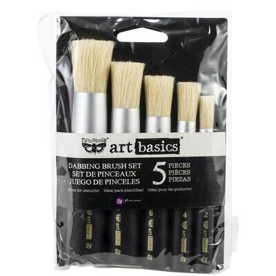 Finnabair Art Basics Dabbing Brush Set - 5pce