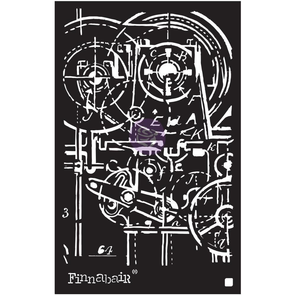 Finnabair Stencils - 6" x 9" - Machinery