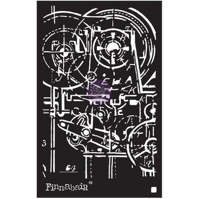 Prima Marketing - Finnabair Stencil - 6&quot; x 9&quot; - Machinery