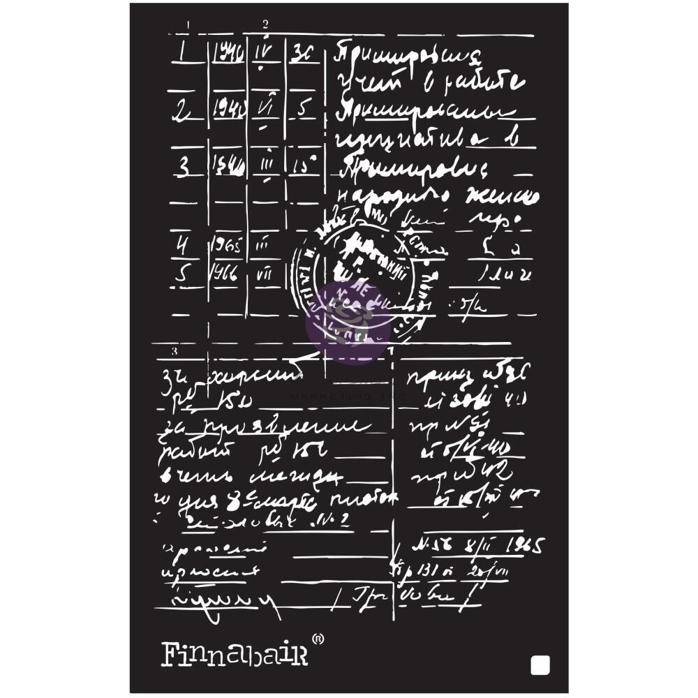 Finnabair Stencil - 6" x 9" - Documented