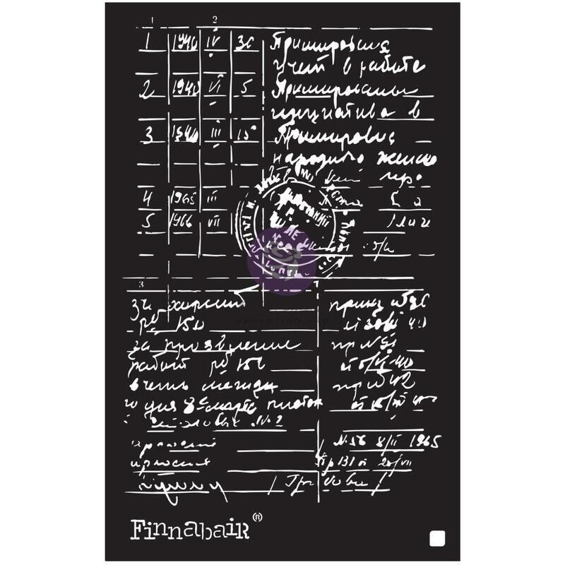 Prima Marketing - Finnabair Stencil - 6&quot; x 9&quot; - Documented