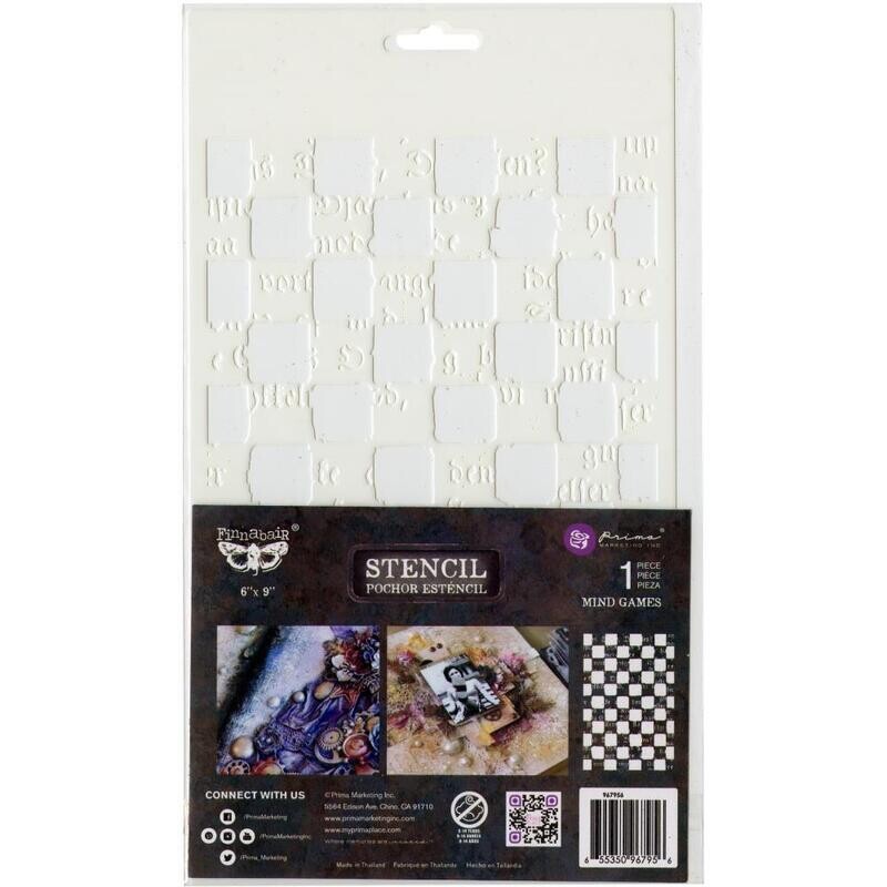 Prima Marketing - Finnabair Stencil - 6&quot; x 9&quot; - Oriental Wall