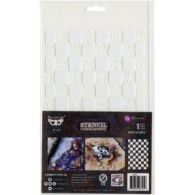 Prima Marketing - Finnabair Stencil - 6" x 9" - Oriental Wall