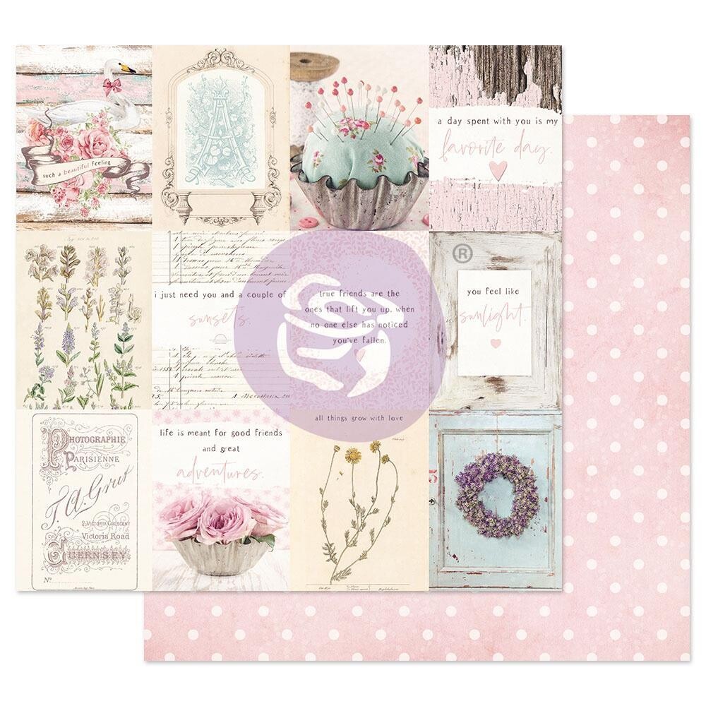 Prima Marketing - Double-Sided Paper sheet - Foiled - With Love - 12&quot;x12&quot; - True Friendship