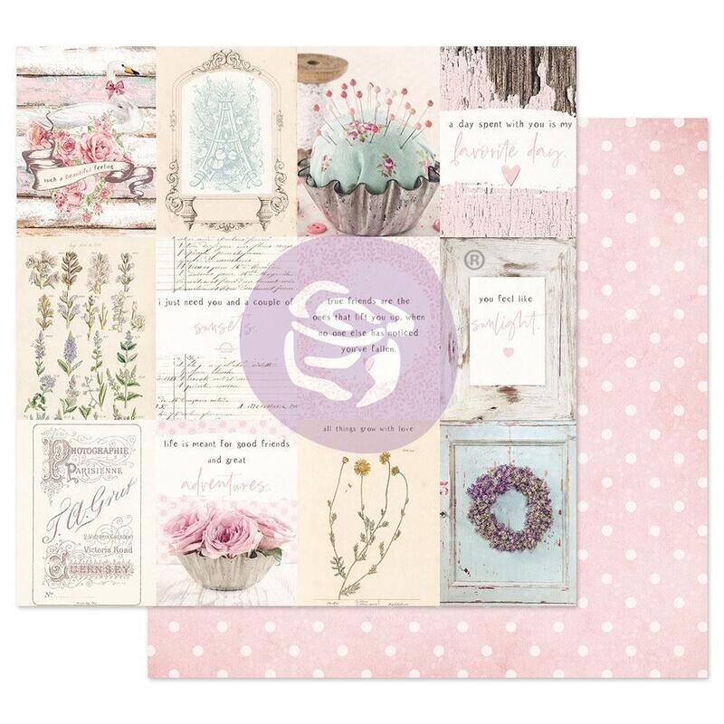 Prima Marketing - Double-Sided Paper sheet - Foiled - With Love - 12"x12" - True Friendship