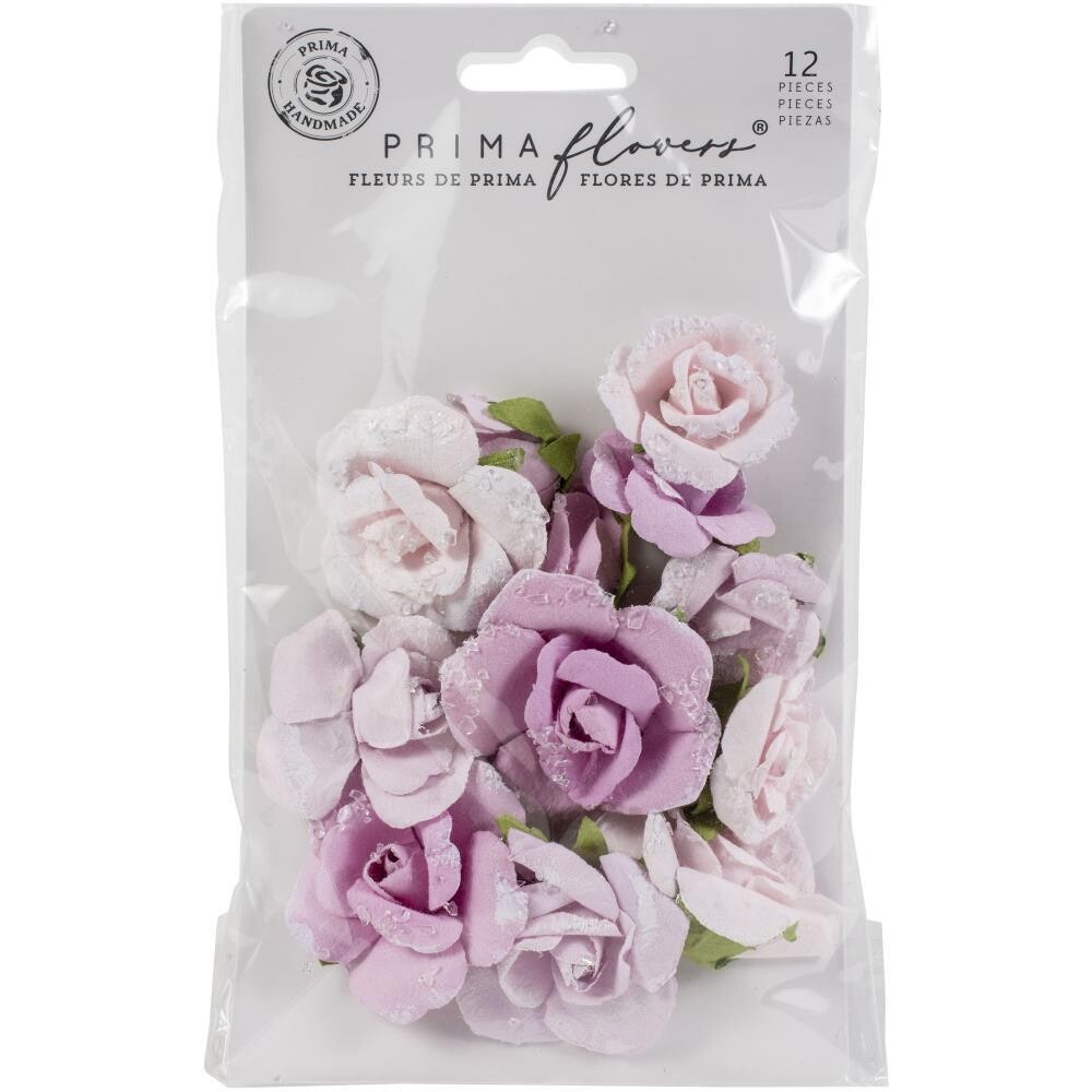 Prima Marketing - Mulberry Paper Flowers - Grey Pigment - Watercolour Floral