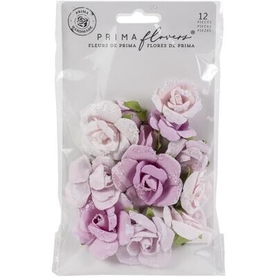 Prima Marketing - Mulberry Paper Flowers - Grey Pigment - Watercolour Floral