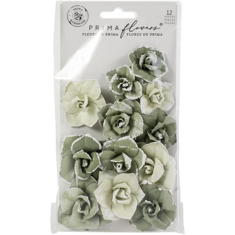 Prima Marketing - Mulberry Paper Flowers - Courage - Diamond