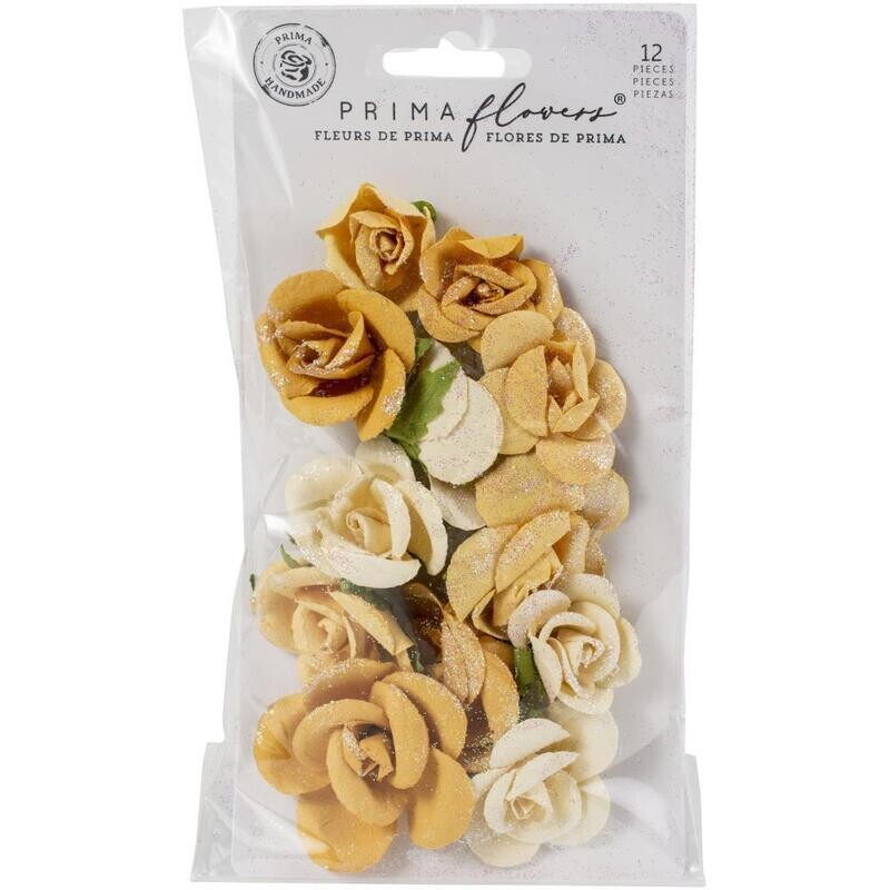 Prima Marketing - Mulberry Paper Flowers - Rising Fire - Diamond