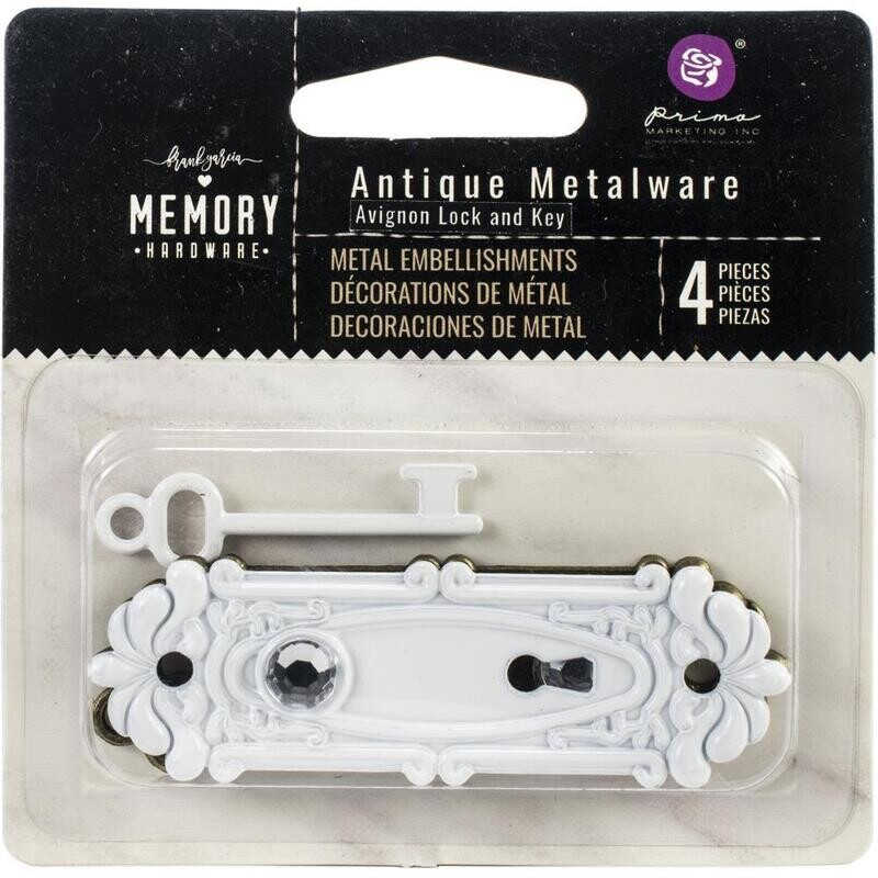 Prima Marketing - Finnabair Mechanicals - Metalware - Avignon- Lock &amp; Key