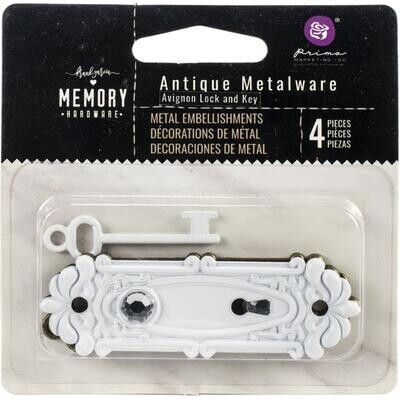 Prima Marketing - Finnabair Mechanicals - Metalware - Avignon- Lock &amp; Key