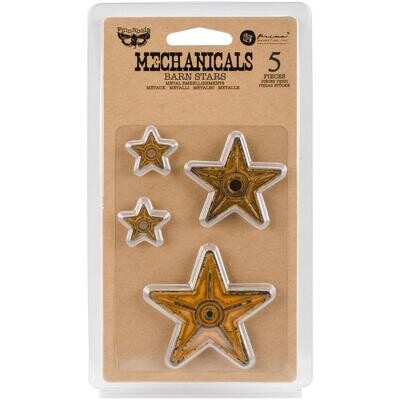 Prima Marketing - Finnabair Mechanicals - Metalware - Barn Stars