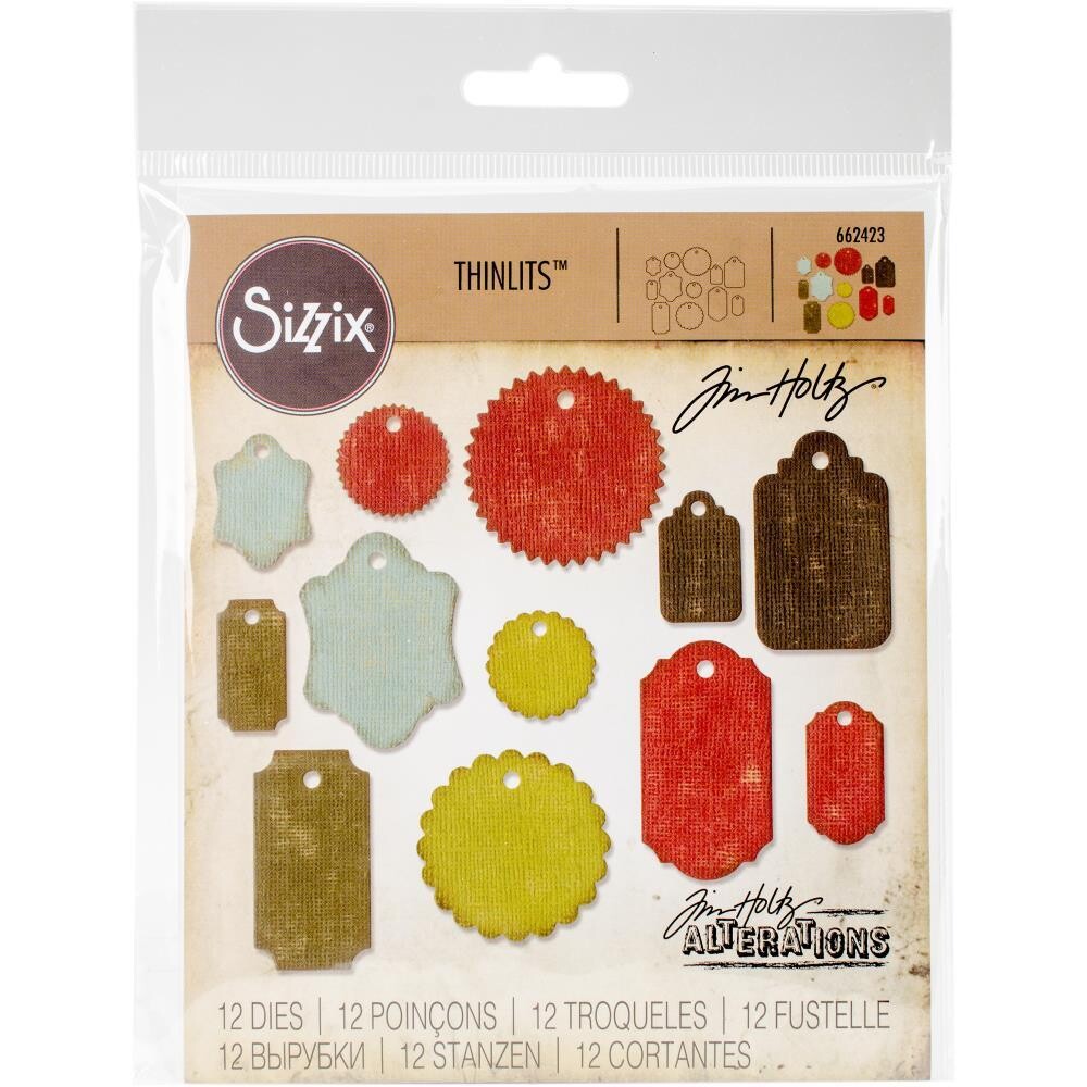 Sizzix - Thinlits Dies By Tim Holtz - Gift Tags