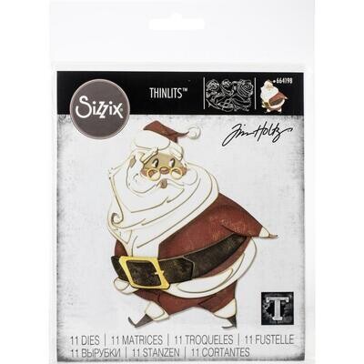 Sizzix - Thinlits Dies By Tim Holtz - Jolly St. Nick