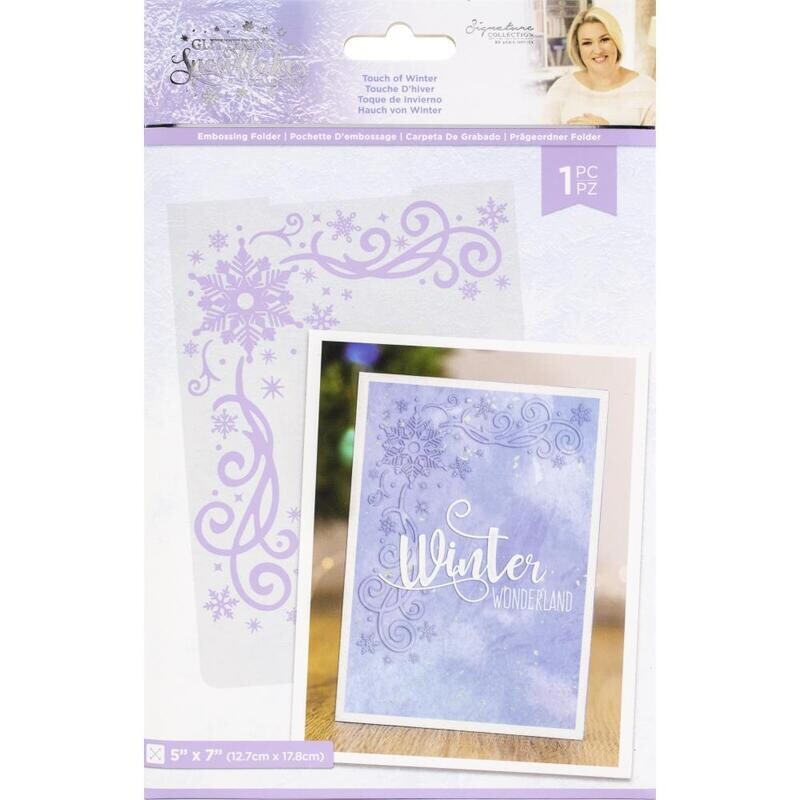 Crafter&#39;s Companion - Embossing Folder 5&quot;x7&quot;- Touch of Winter