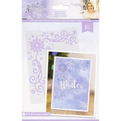 Crafter&#39;s Companion - Embossing Folder 5&quot;x7&quot;- Touch of Winter