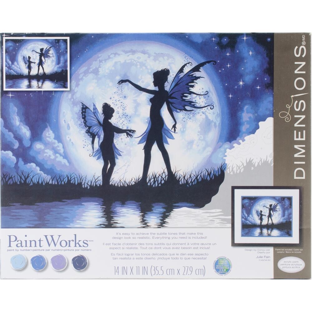 Paint Works - Paint By Number Kit -14"x11" - Twilight Silhouette