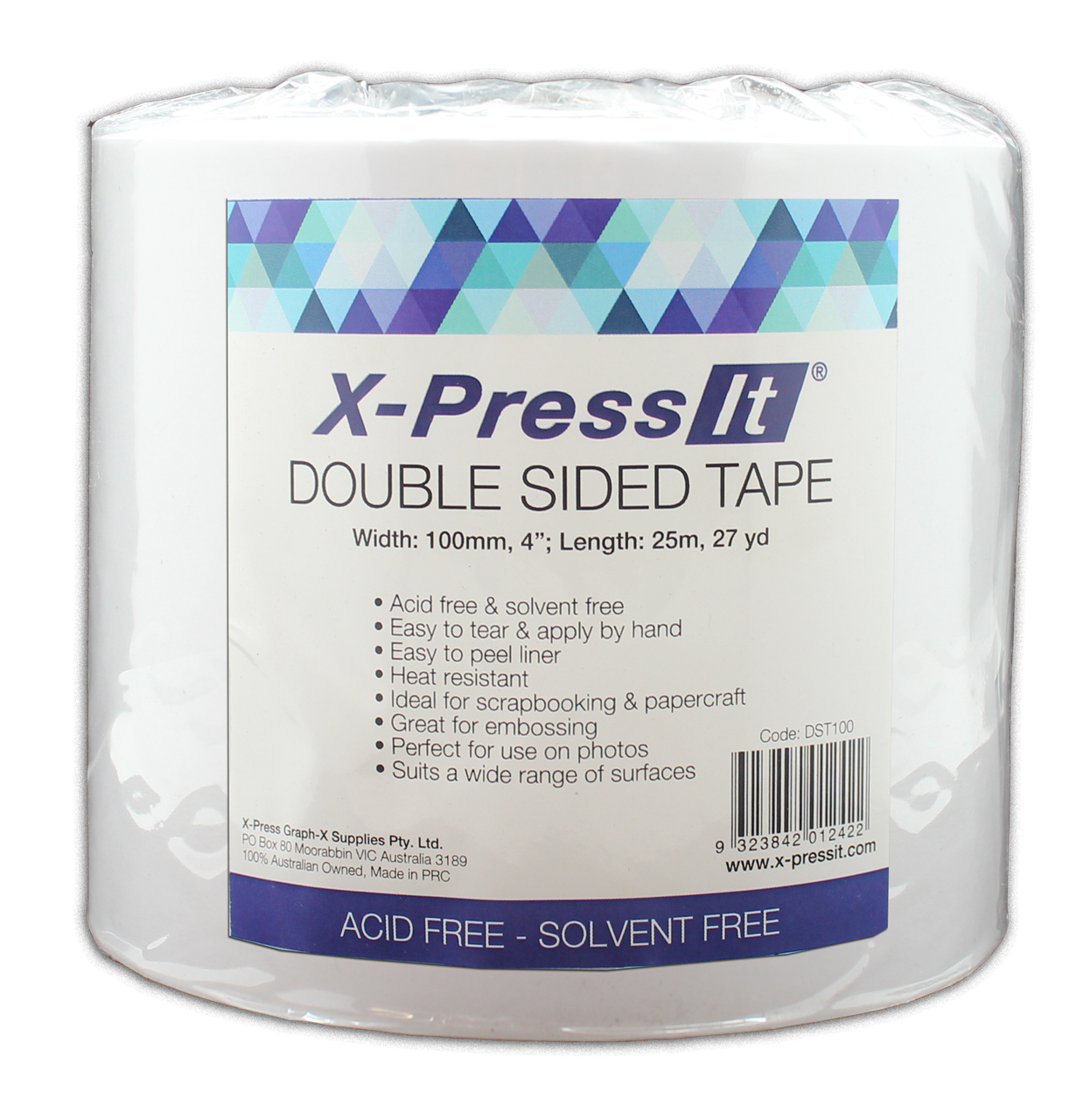 X-Press It - 100mm Double-sided Tape - length 25m