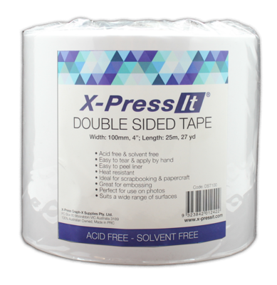 X-Press It - 100mm Double sided Tape - length 25m