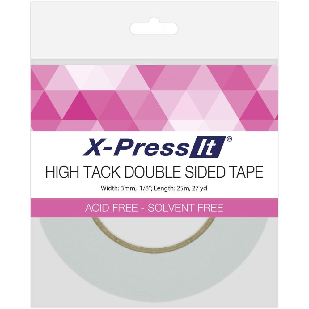 X-Press It  - 3mm High Tack Double sided Tape - Length 25m
