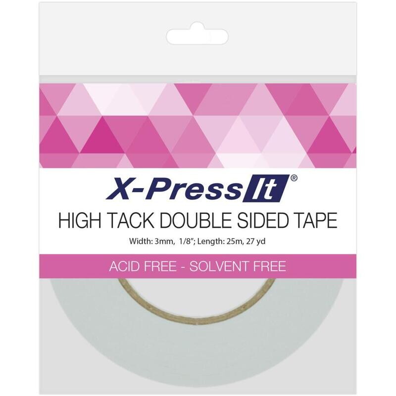 X-Press It  - 3mm High Tack Double sided Tape - Length 25m