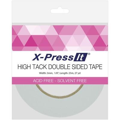 X-Press It  - 3mm High Tack Double sided Tape - Length 25m