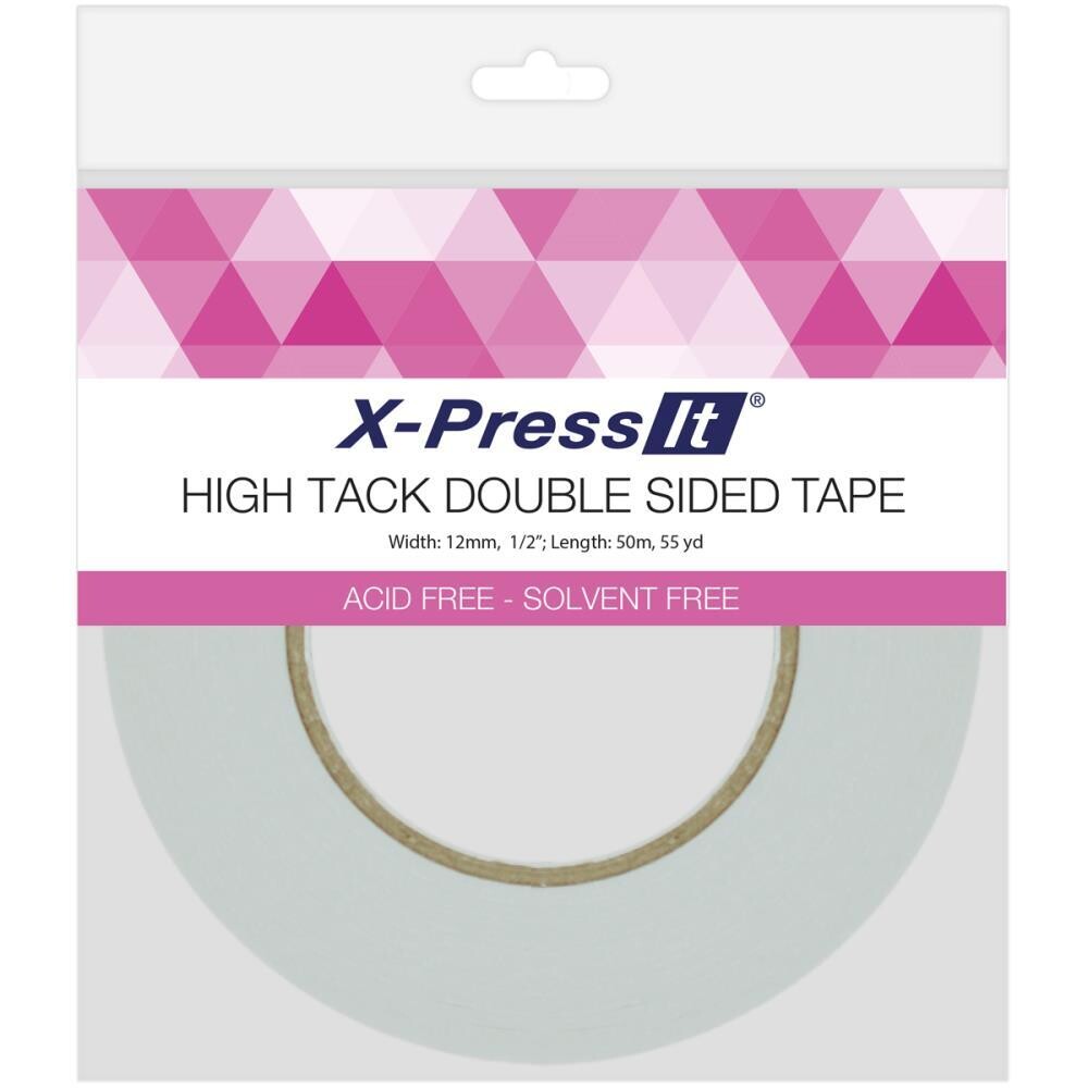 X-Press It  - 12mm High Tack Double sided Tape - Length 50mm