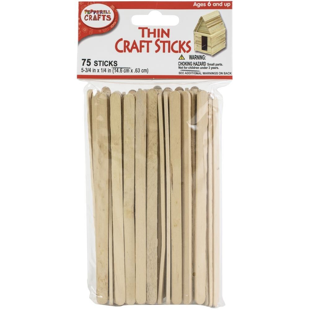 Thin Craft Sticks - 75 sticks