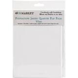 49 And Market - Foundations Jagged Quarter Flip Folio - 6&quot;x8&quot; -  White