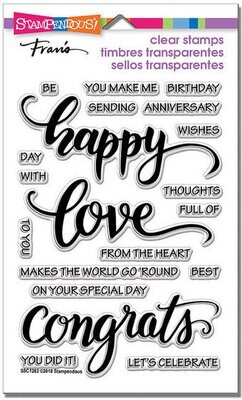 Stampendous Clear Stamps - Big Words - Happy