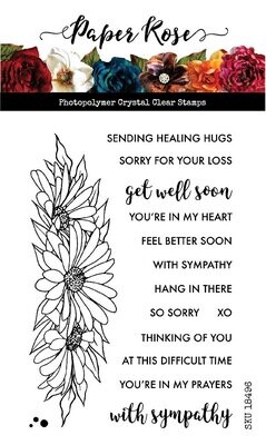 Paper Rose - Clear Stamp Set - Daisy Border 