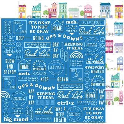 Pinkfresh - Keeping it Real - Adulting - 12&quot;x12&quot; Double-sided Paper Sheet