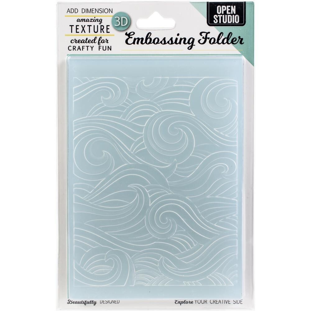 Memory Box - 3D Embossing Folder - 4.5&quot;X5.75&quot; - Waves