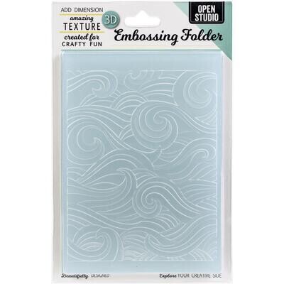 Memory Box - 3D Embossing Folder - 4.5&quot;X5.75&quot; - Waves