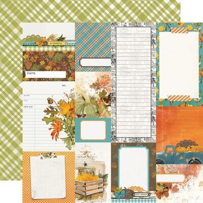 Simple Stories - 12"X12" Double-sided Paper Sheet - Country Harvest- Journal Elements