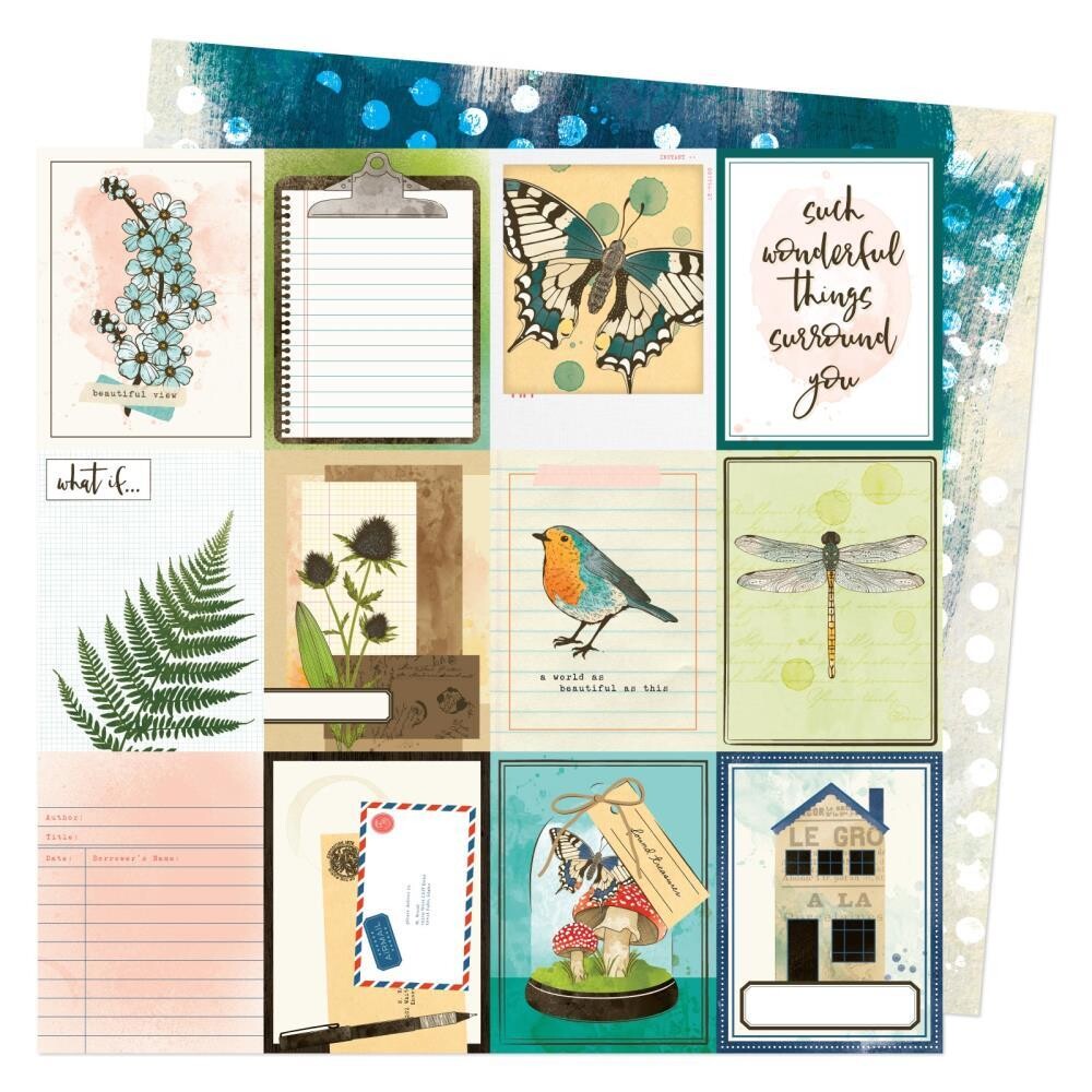 Vicki Boutin - 12&quot;X12&quot; Double-sided Paper Sheet - Fernwood - 3 x 4 Elements