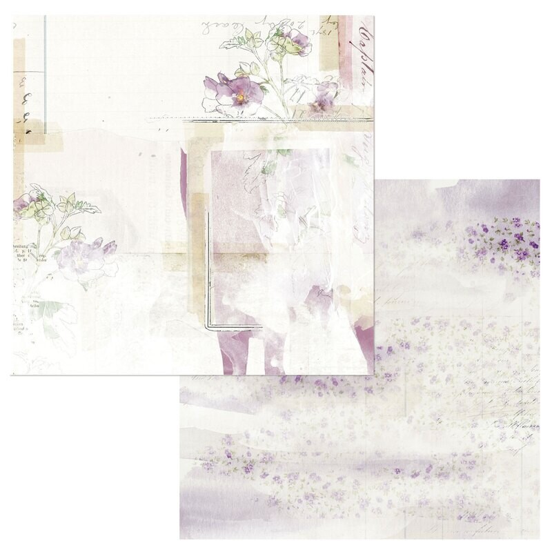 49 and Market - Lilac - Ingenue - 12&quot;X12&quot; Double-sided Paper Sheet