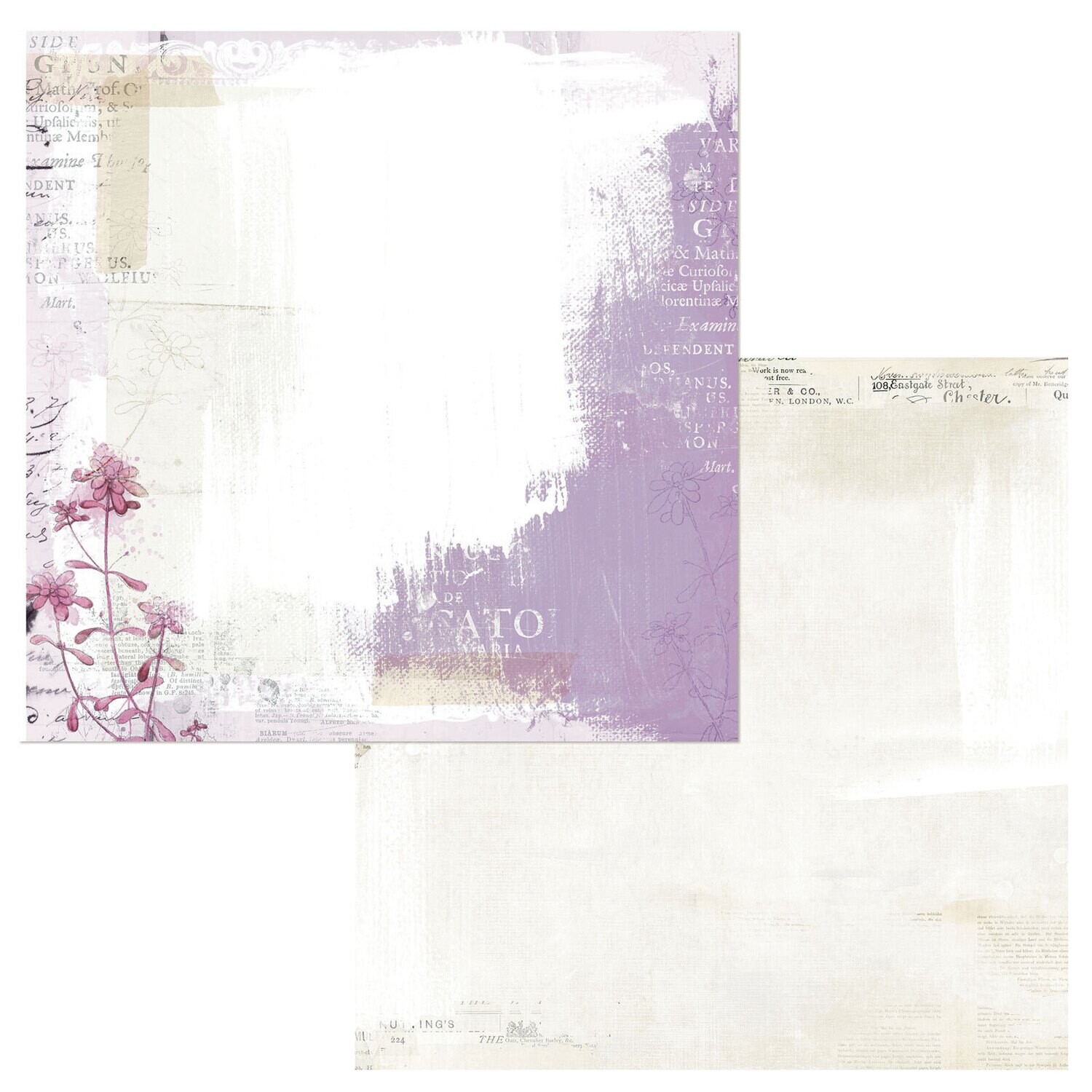 49 and Market - Lilac - Mystique - 12&quot;X12&quot; Double-sided Paper Sheet