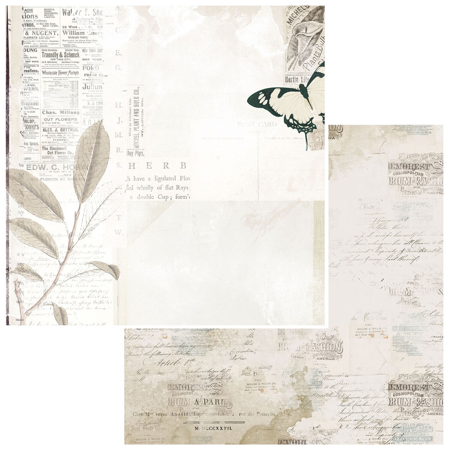 49 and Market - Essentials - Affirmative - 12&quot;X12&quot; Double-sided Paper Sheet