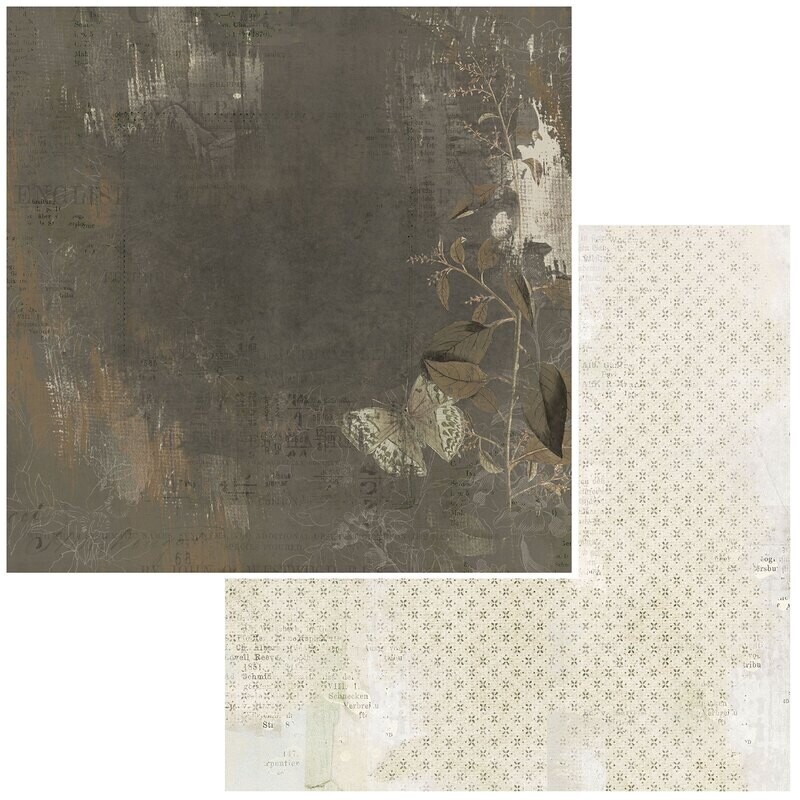 49 and Market - Essentials - Shadowy - 12&quot;X12&quot; Double-sided Paper Sheet